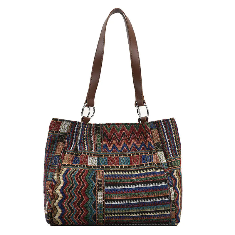 Large Capacity Women's Tote Bag - Stylish Canvas Shoulder Bag